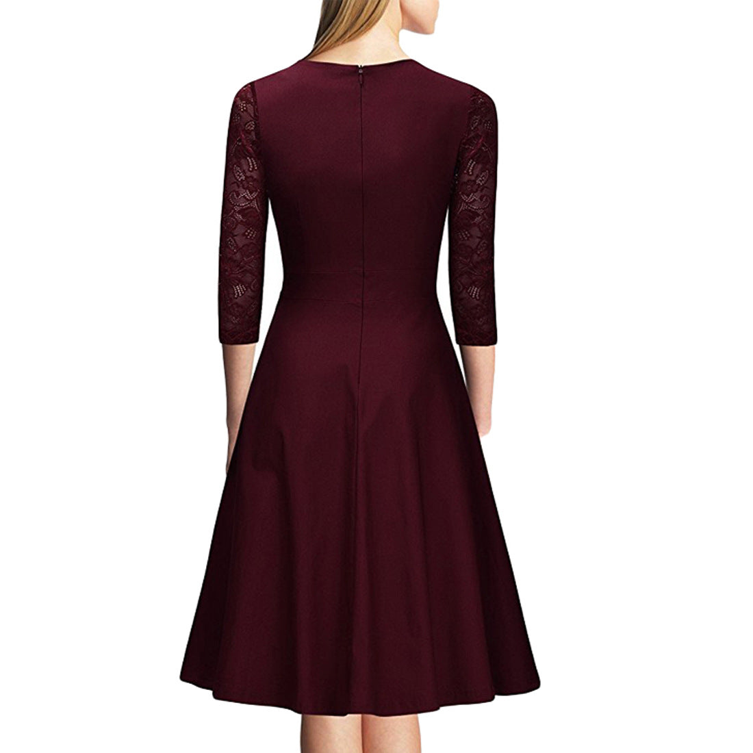 Elegant Vintage Square Neck Lace Short Dresses--Free Shipping at meselling99