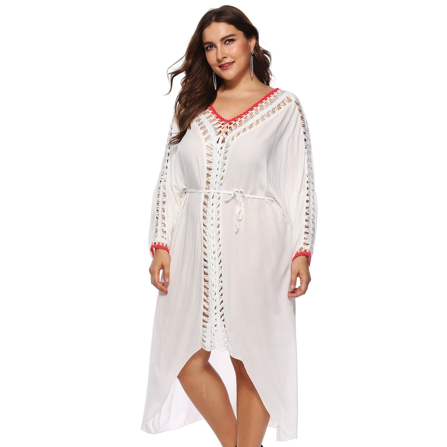 Women Irregular Plus Sizes Bikini Summer Beach Cover Ups Dresses