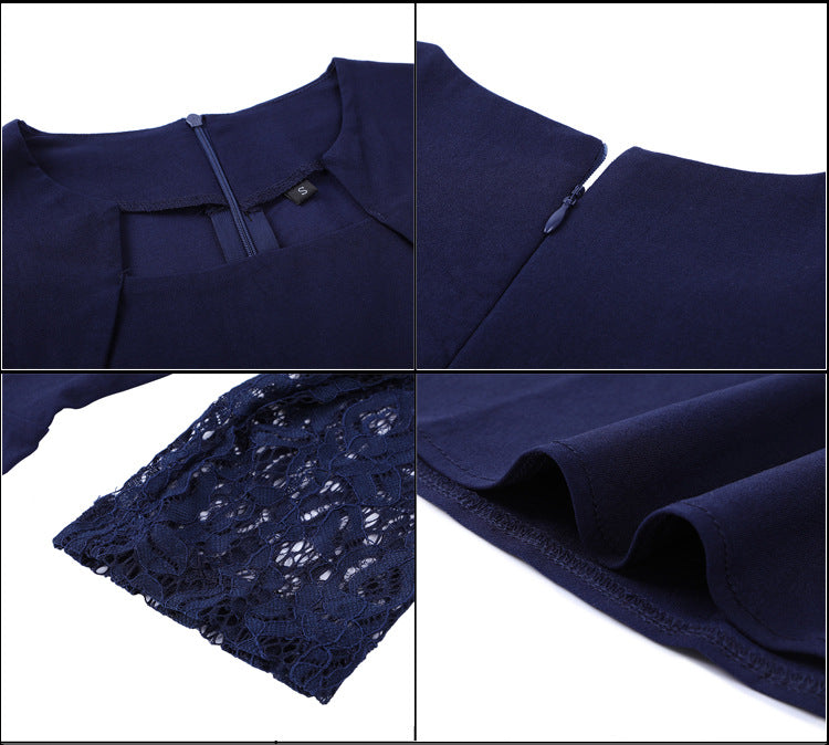 Elegant Vintage Square Neck Lace Short Dresses--Free Shipping at meselling99