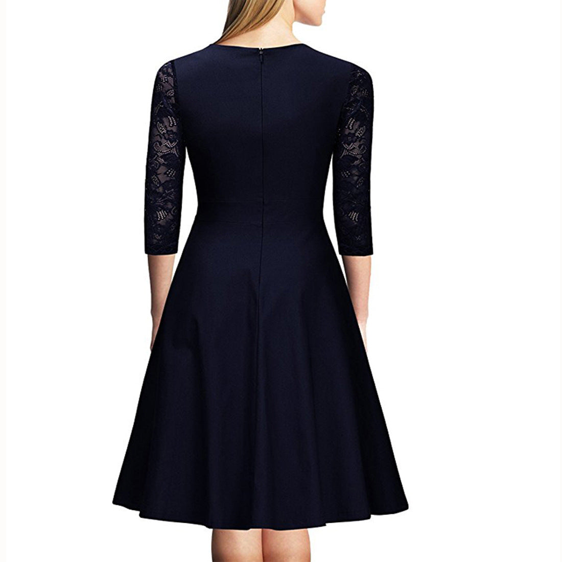 Elegant Vintage Square Neck Lace Short Dresses--Free Shipping at meselling99