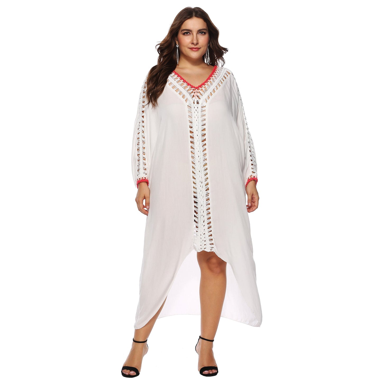 Women Irregular Plus Sizes Bikini Summer Beach Cover Ups Dresses