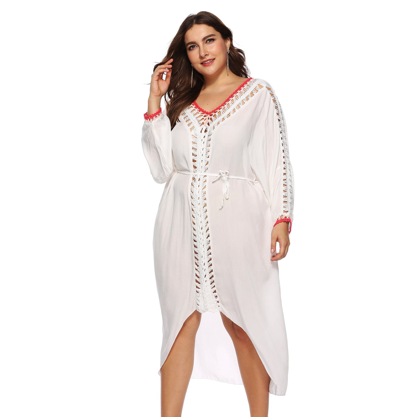 Women Irregular Plus Sizes Bikini Summer Beach Cover Ups Dresses