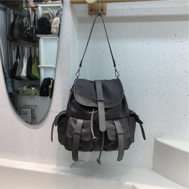 Nylon Multi Pocket Lightweight Backpack