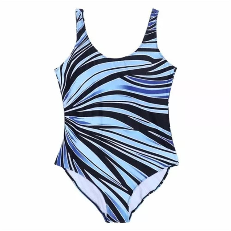 Sexy Women Striped Plus Sizes Women One Piece Swimwear