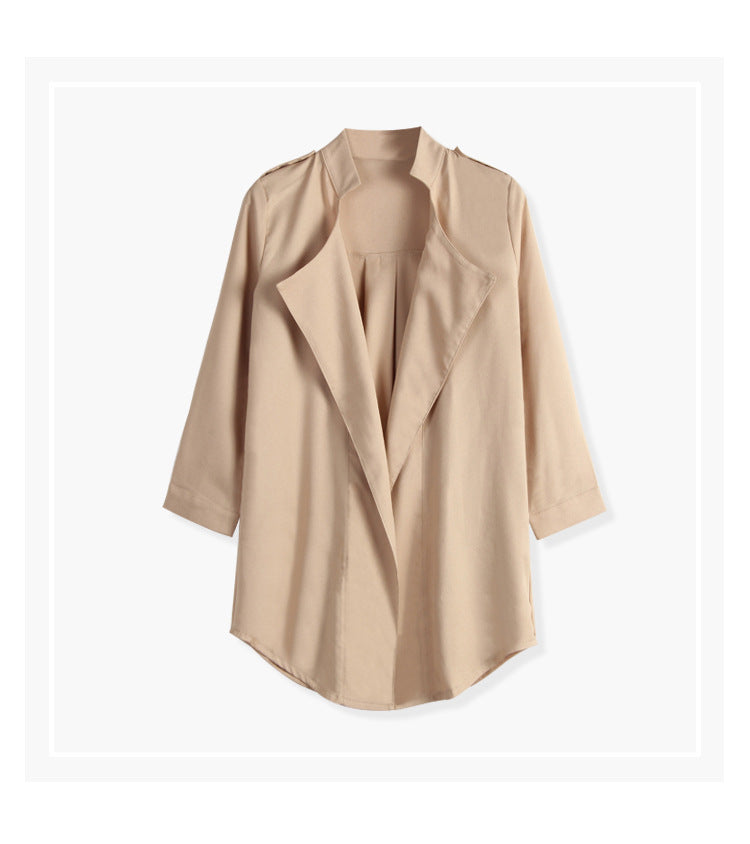 Plus Size Women's Trench Coat