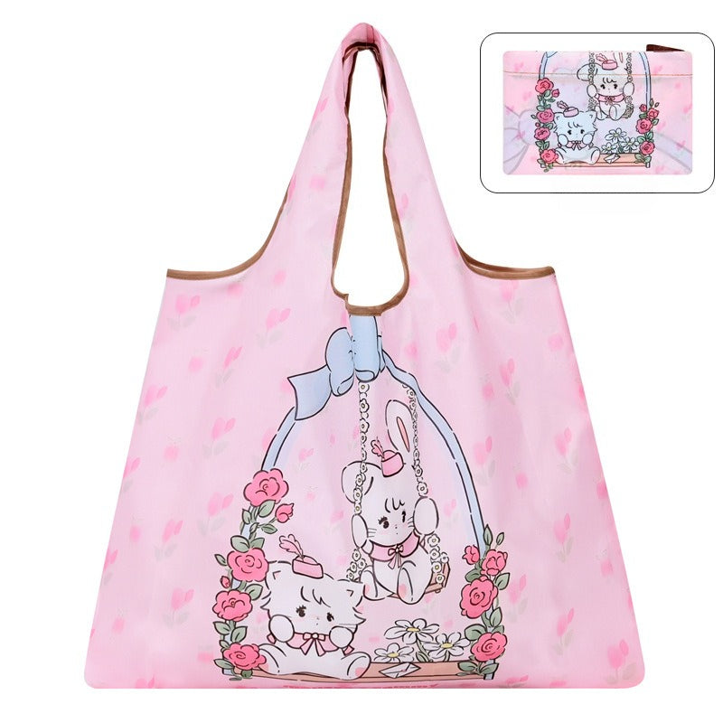 Cute Cartoon Foldable Shopping Bag