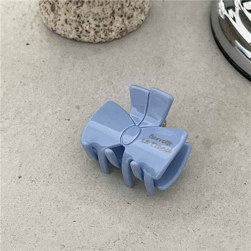 Solid Bow Shaped Hair Claw Clip