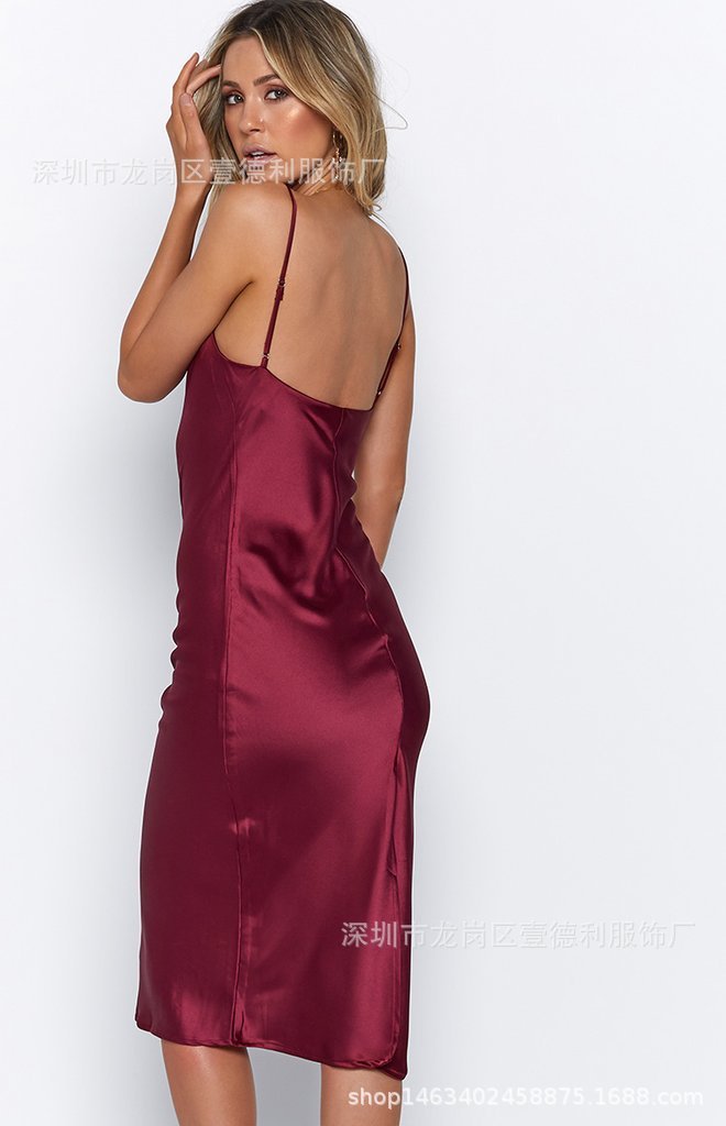 Sexy Slim Waist Party Suspender Strap Long Dresses-Dresses-Free Shipping at meselling99