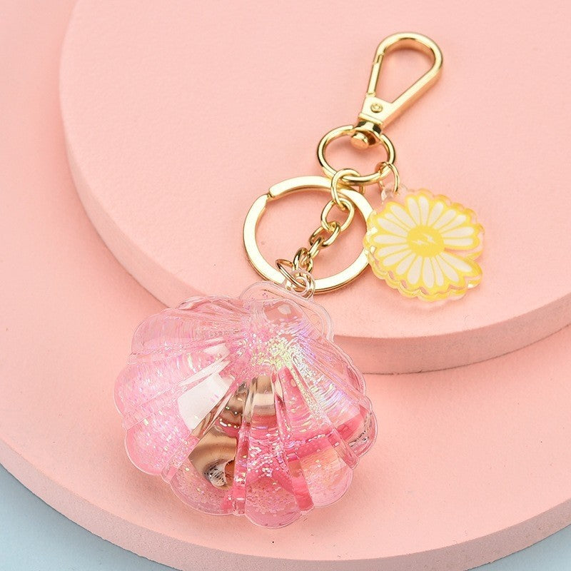Cartoon Shell Keychain Pendant