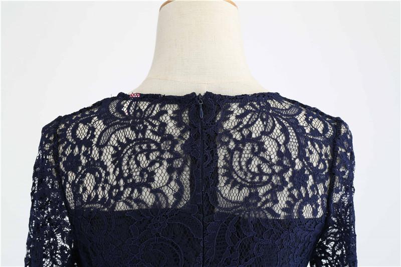 Vintage Lace Long Sleeves Bet Slim Lace Dresses-Vintage Dresses-Free Shipping at meselling99