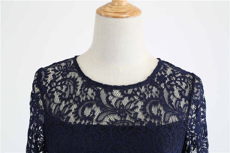 Vintage Lace Long Sleeves Bet Slim Lace Dresses-Vintage Dresses-Free Shipping at meselling99