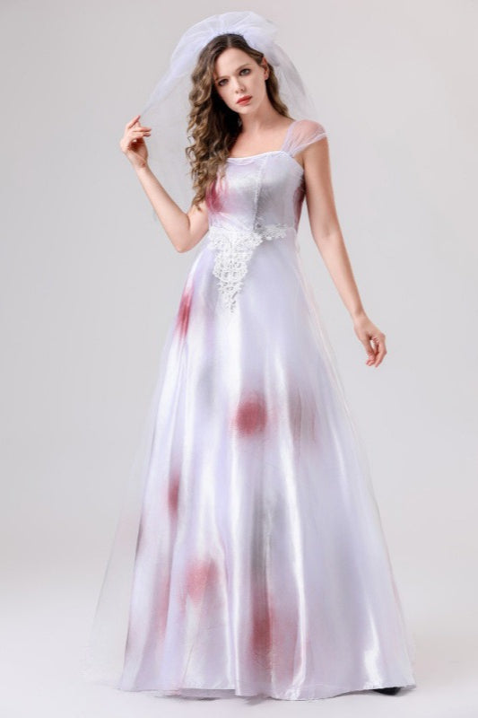 HalloweenBloody Bride Vampire Gown Dress