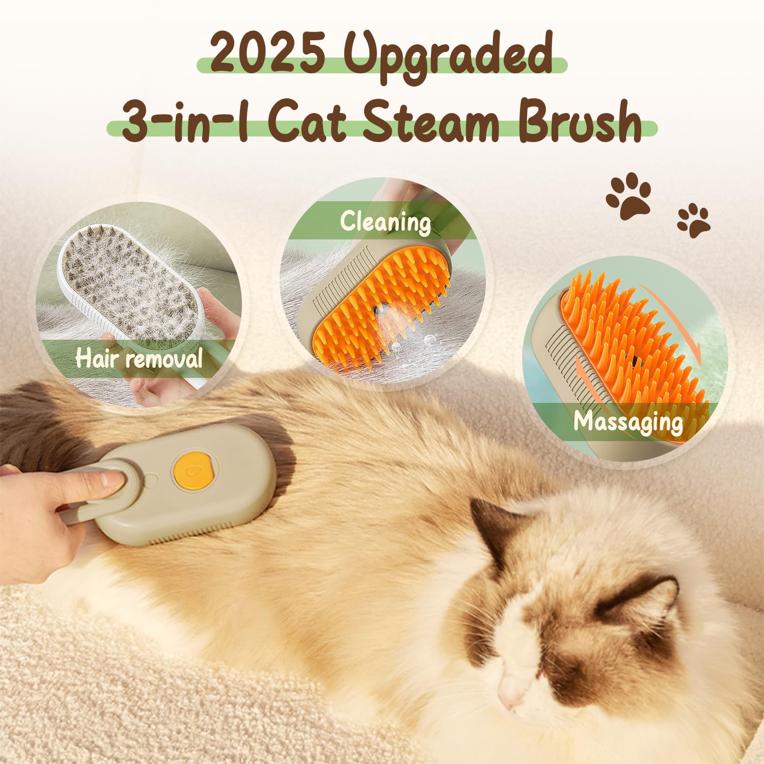 The ZenPaws Steamer - The Brush Your Pet Will Actually Love - 50% OFF