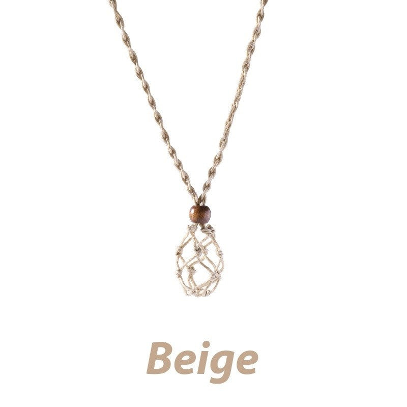 Mesh Woven Necklace Pendant