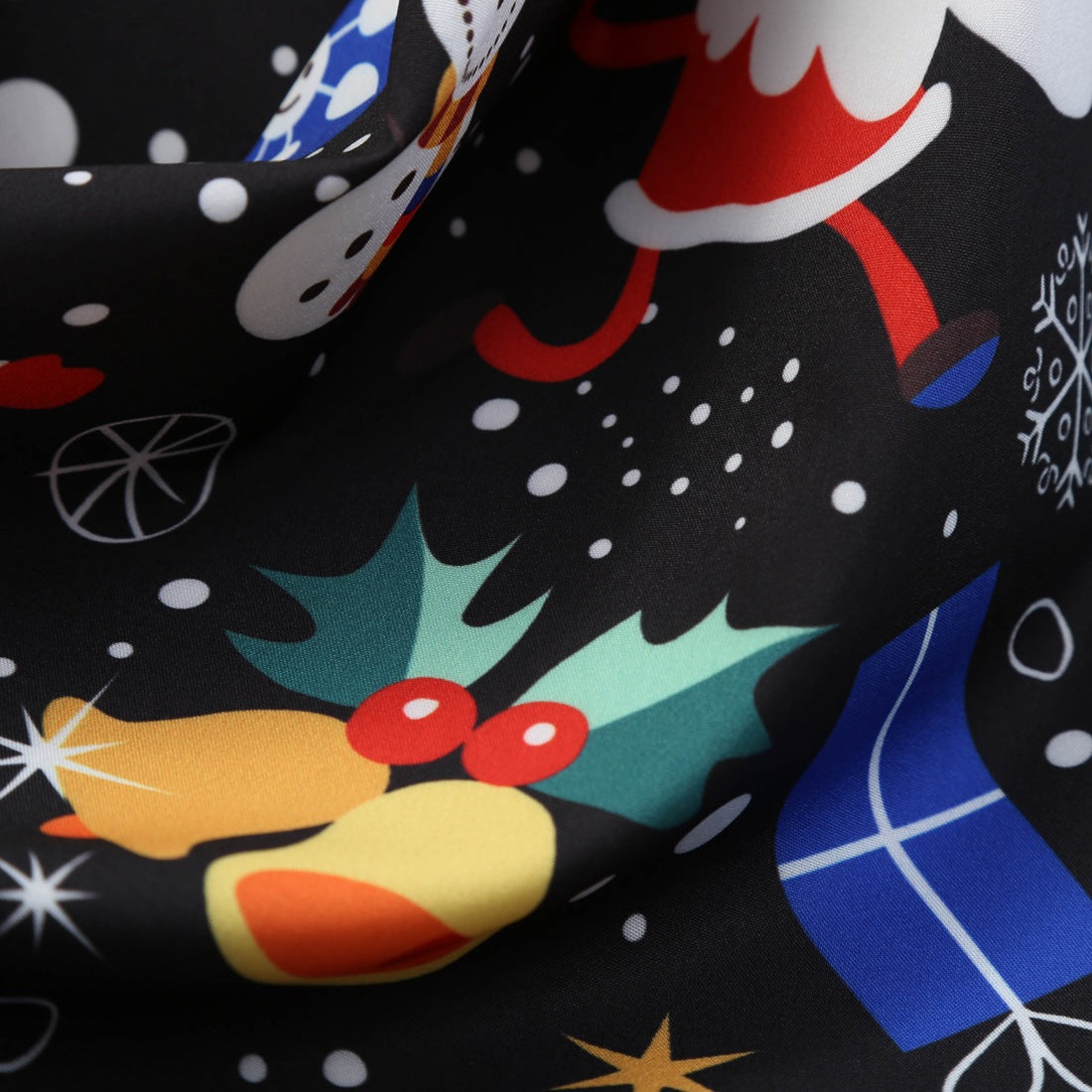 Black Christmas Women Long Sleeves Winter Vintage Dresses-Vintage Dresses-Free Shipping at meselling99