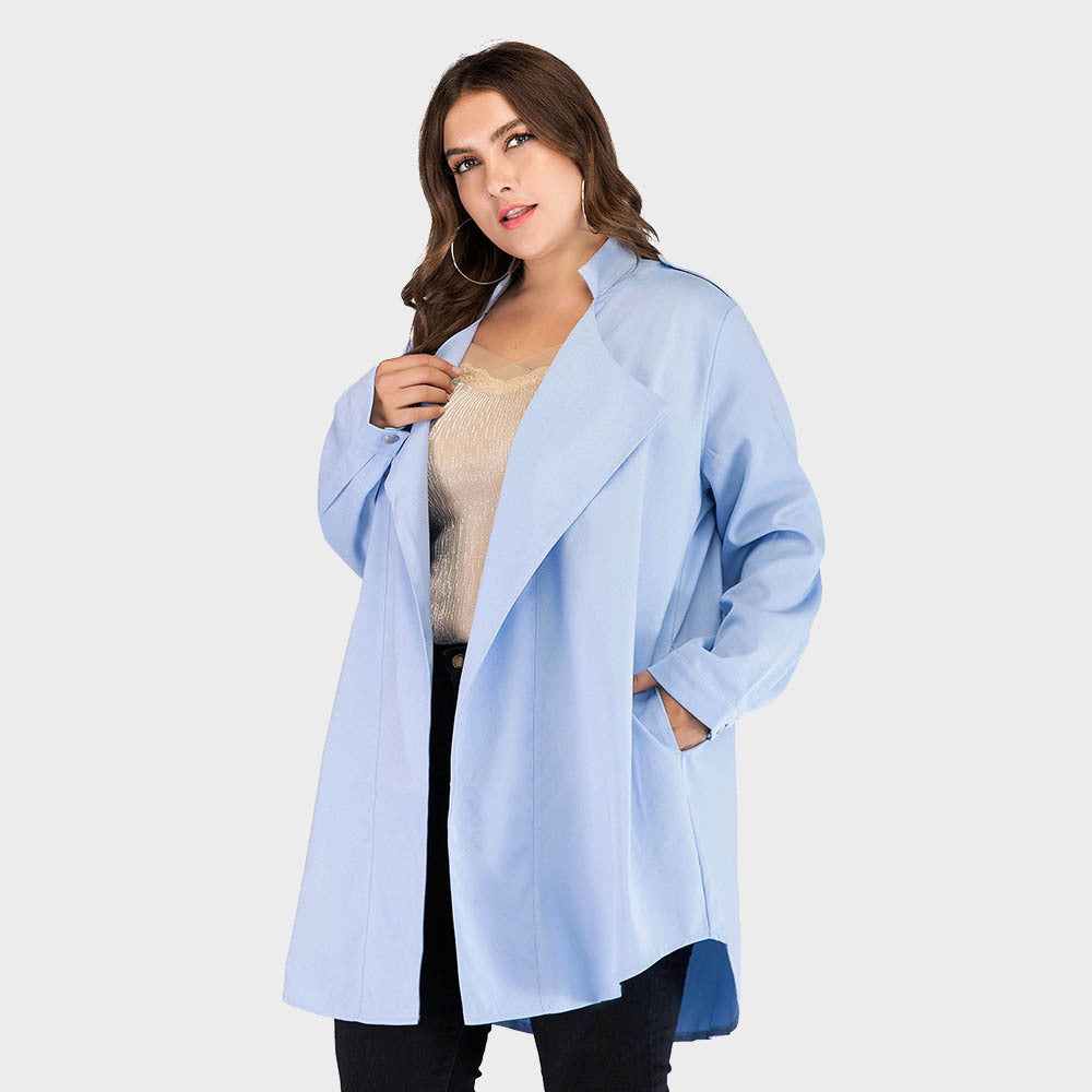 Plus Size Women's Trench Coat