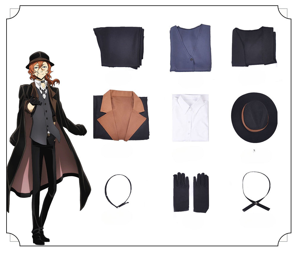 Bungo Stray Dogs Cosplay Costume – Dazai & Chuuya Outfits