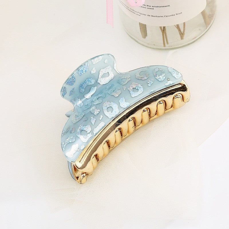 Fashion Acrylic Print Hair Claw Clip