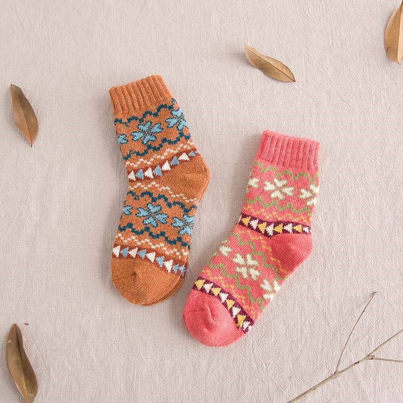 Print Breathable Heart Mid-Calf Length Sock(A Set Of Five Pairs)