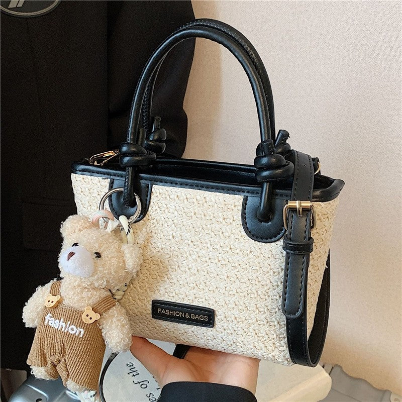 Fashion PU Crossbody Bag With Pendant