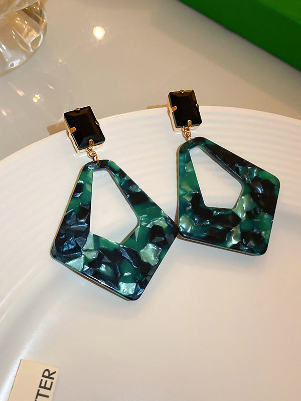 Geometric Drop Earrings