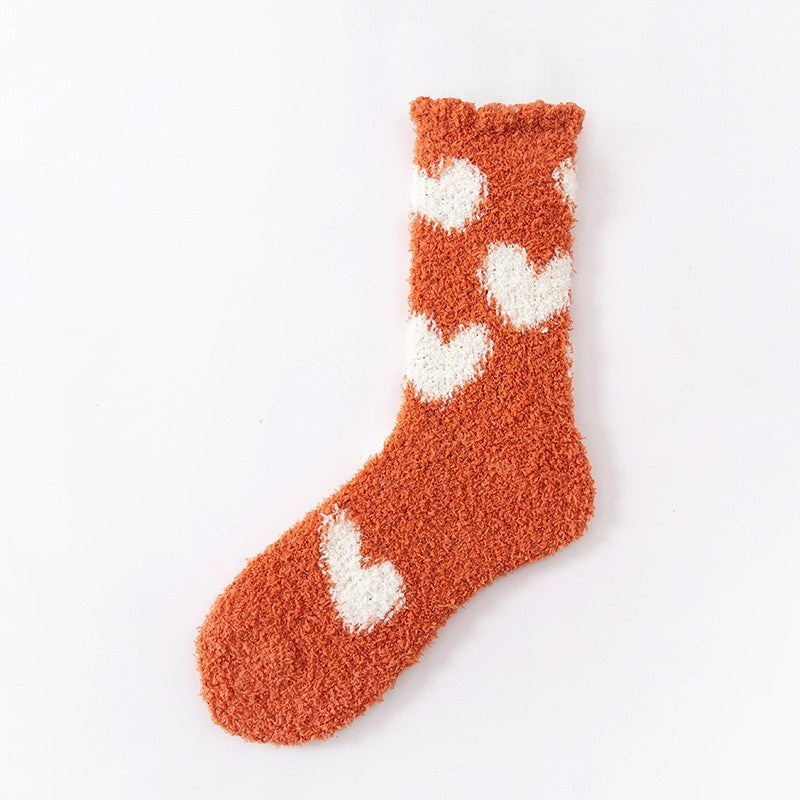 Cute Home Coral Fleece Terry Socks