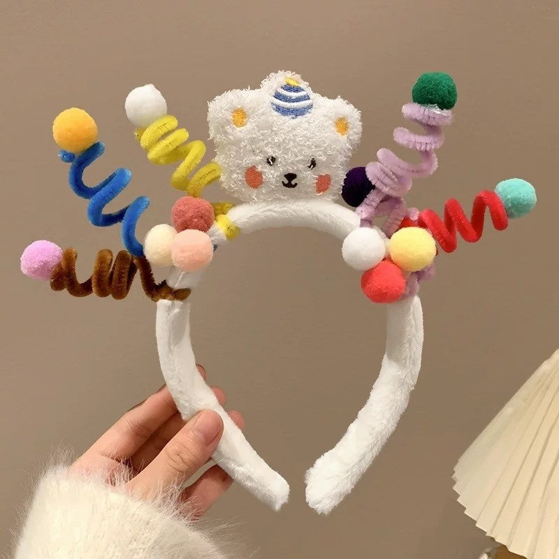 Funny Cute Cartoon Homewear Face Wash Headband Hair Band