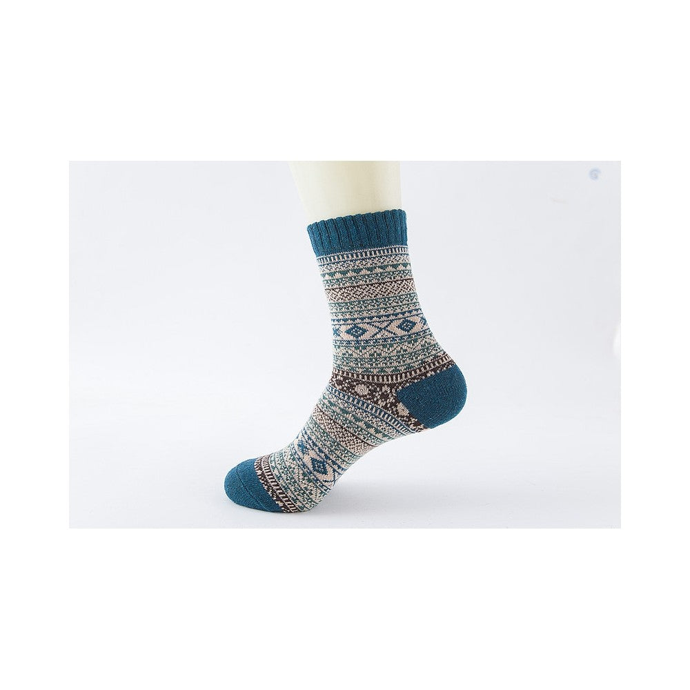 Retro Ethnic Style Thick Warm Wool Socks