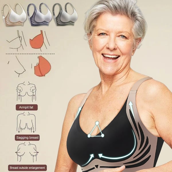 Super Gather Bra ¨C Wireless Push-up Bra for Lift, Shape & All-Day Comfort - 1+2 FREE