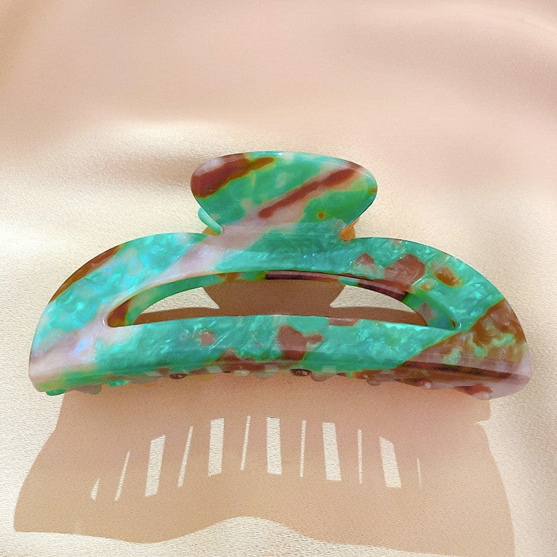 Colorful Geometric Acetate Hair Claw Clip