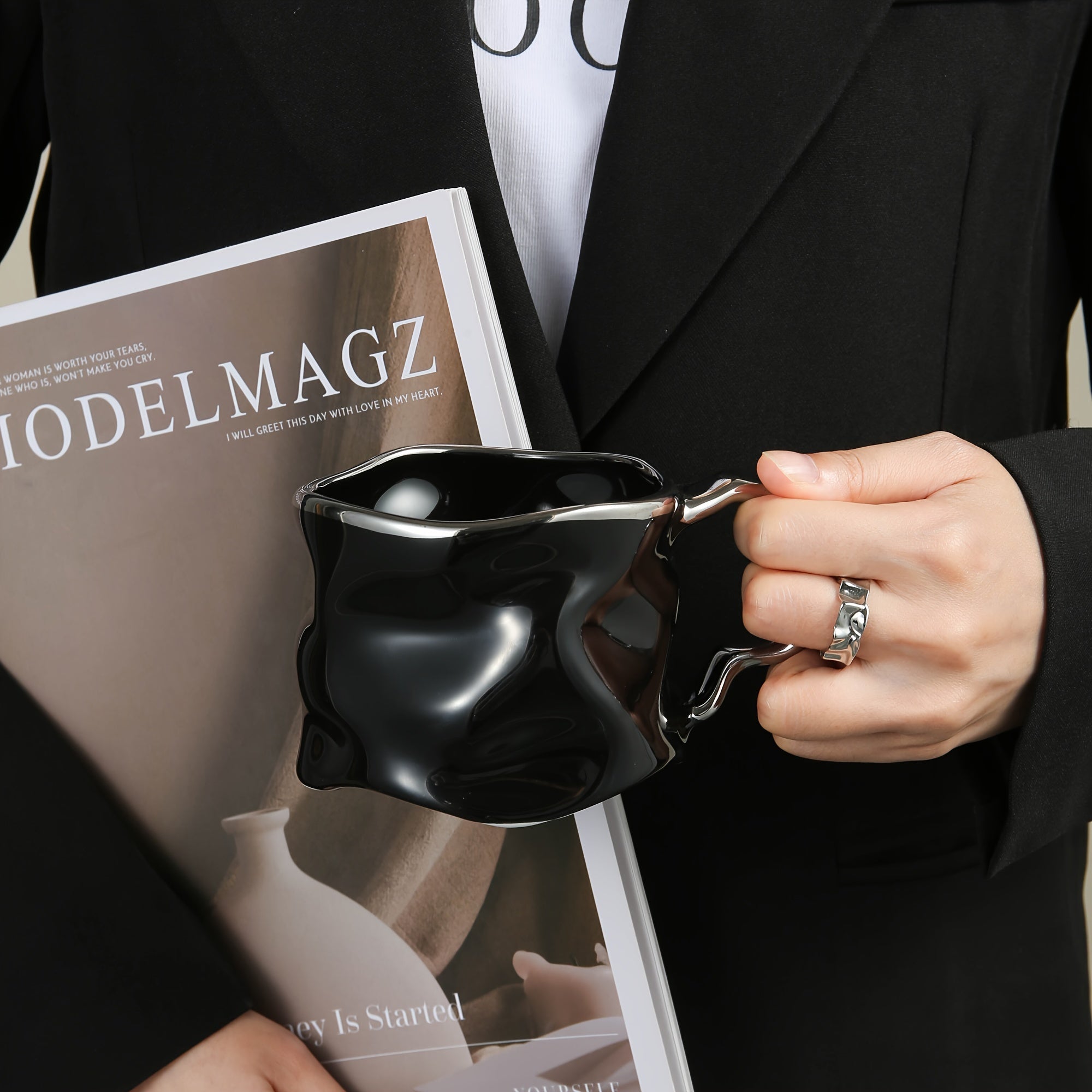 Light Luxury Ceramic Coffee Mug