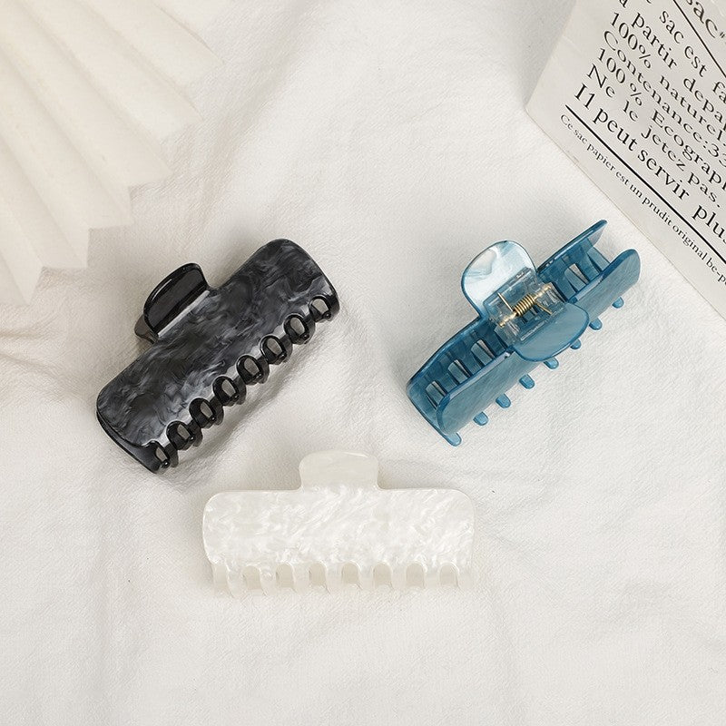 Trendy Acrylic Marble Hair Claw Clip