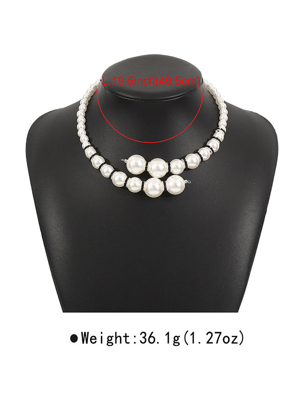 Contrast Color Geometric Necklaces Accessories