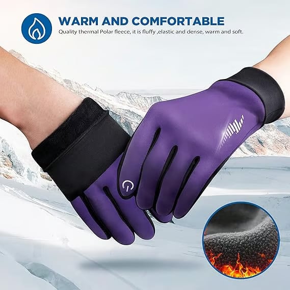 The AuraThermal Touch Gloves - Thermal, Touch Screen Compatible, and All-Weather Grip +  50% OFF