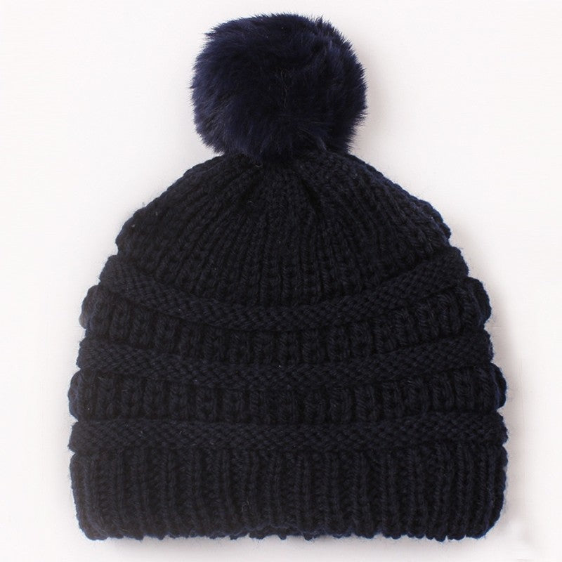 Baby's Pom Pom Knitted Hat