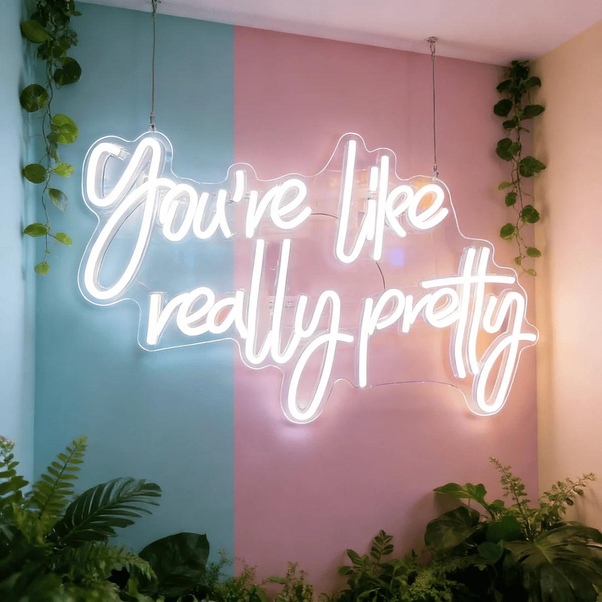 You're Like Really Pretty Neon LED Sign USB Indoor Wall Decor Light for Bedroom Wedding Home Aesthetic Decoration