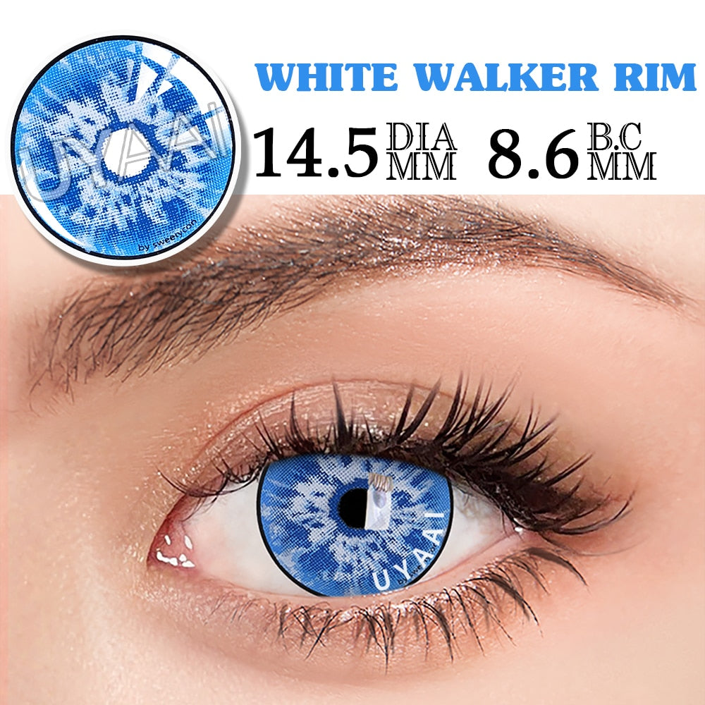 2Pcs/1Pair Anime Contact Lenses For Eyes Cosplay Color Lenses Pupils Makeup Anime Accessories Eye Contacts Cosplay Lens