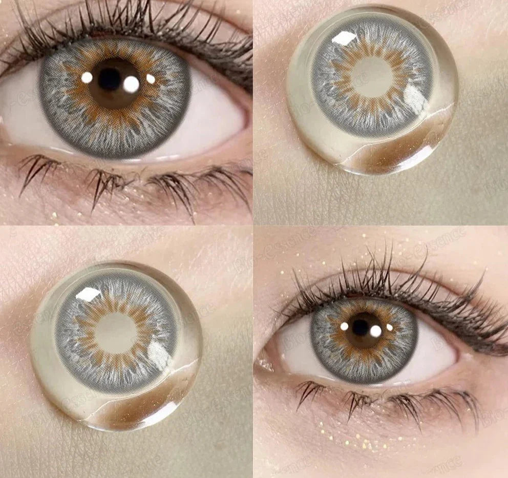 1 Pair Myopia Lenses Color Contact Lenses for Eyes Lenses With Diopters Prescription Blue Eye Lenses Green Lenses