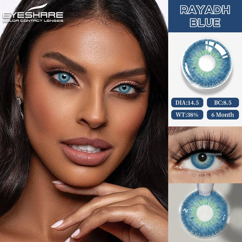1 Pair soft Lenses Colored Contact Beauty Colored Pupils Green Contact Lenses Natural Look Lenses Women Brown Pupils