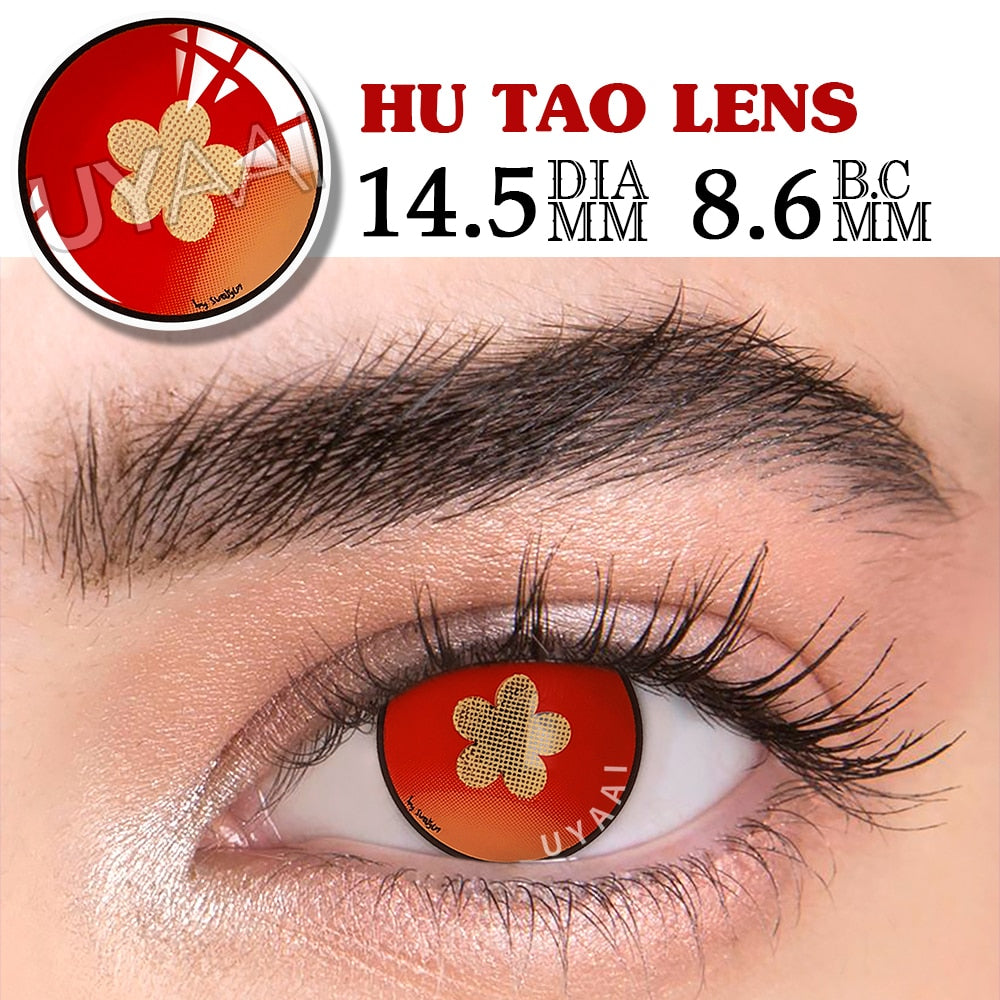 2Pcs/1Pair Anime Contact Lenses For Eyes Cosplay Color Lenses Pupils Makeup Anime Accessories Eye Contacts Cosplay Lens