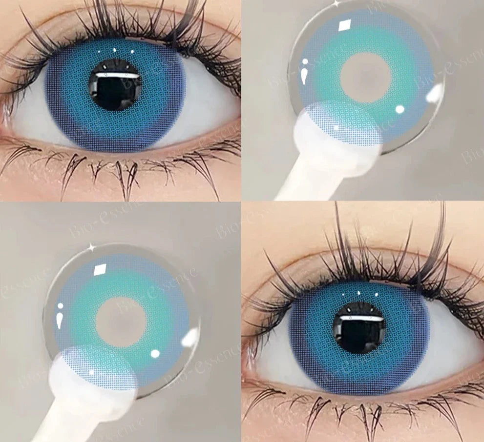 1 Pair Myopia Lenses Color Contact Lenses for Eyes Lenses With Diopters Prescription Blue Eye Lenses Green Lenses