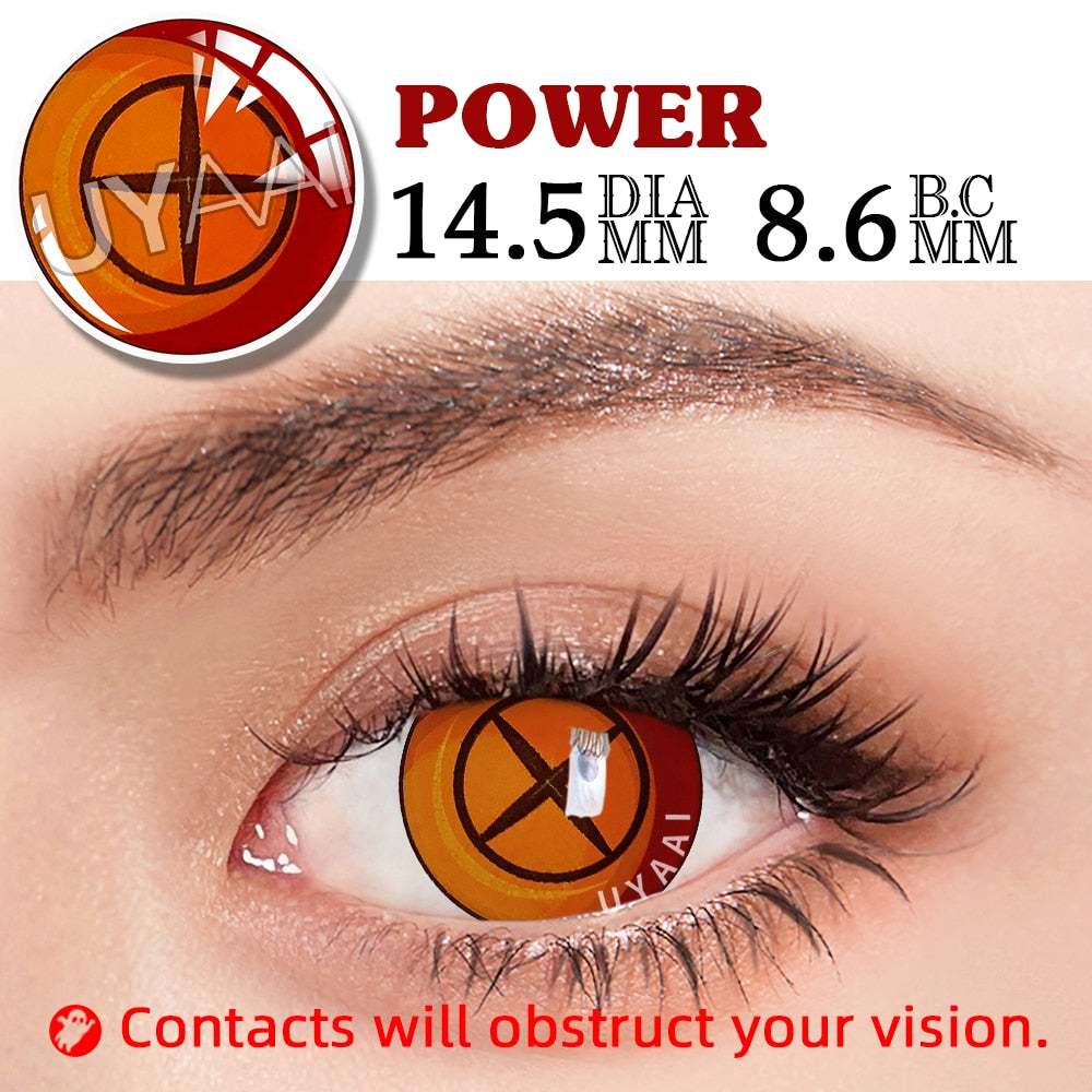 2Pcs/1Pair Anime Contact Lenses For Eyes Cosplay Color Lenses Pupils Makeup Anime Accessories Eye Contacts Cosplay Lens