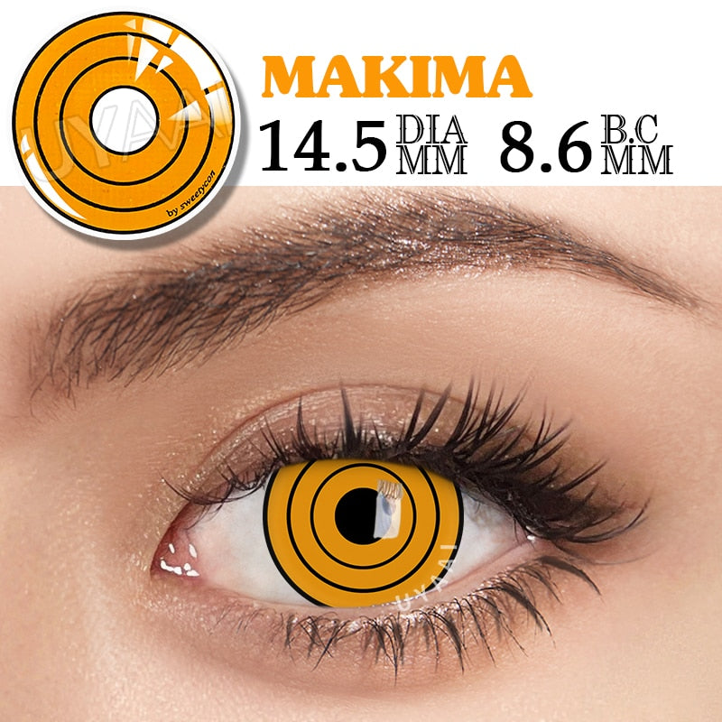2Pcs/1Pair Anime Contact Lenses For Eyes Cosplay Color Lenses Pupils Makeup Anime Accessories Eye Contacts Cosplay Lens
