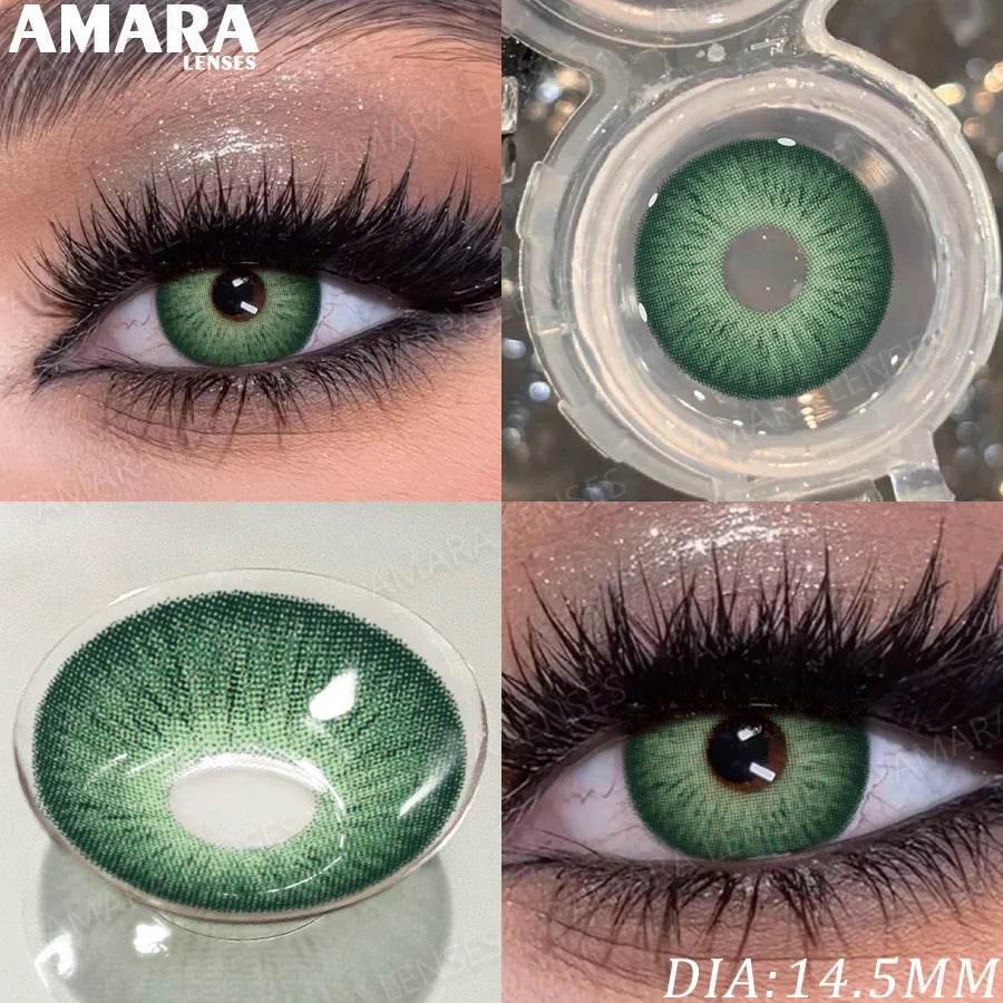 1 Pair Fashion Color Contact Lenses for Eyes Brown Lenses Colorcon Blue Lenses Yearly Beautiful Grey Eye Pupils Lens