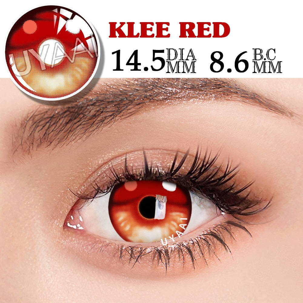 2Pcs/1Pair Anime Contact Lenses For Eyes Cosplay Color Lenses Pupils Makeup Anime Accessories Eye Contacts Cosplay Lens