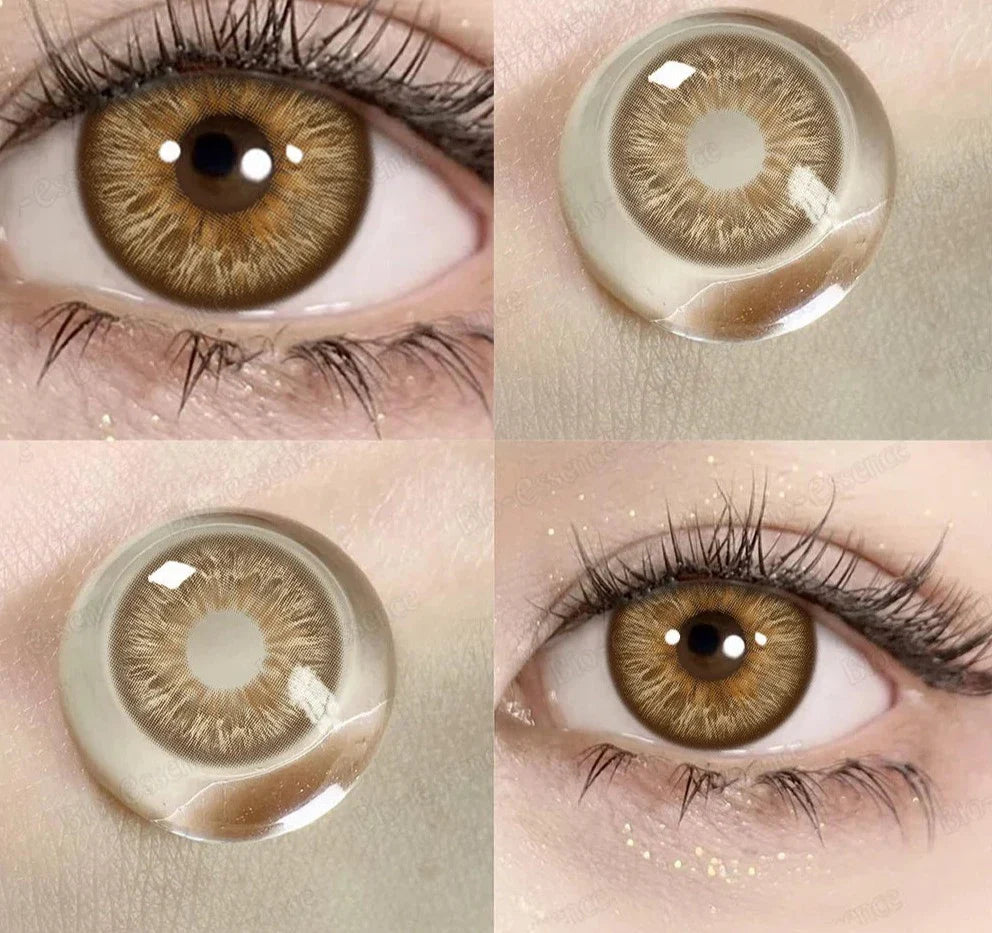 1 Pair Myopia Lenses Color Contact Lenses for Eyes Lenses With Diopters Prescription Blue Eye Lenses Green Lenses