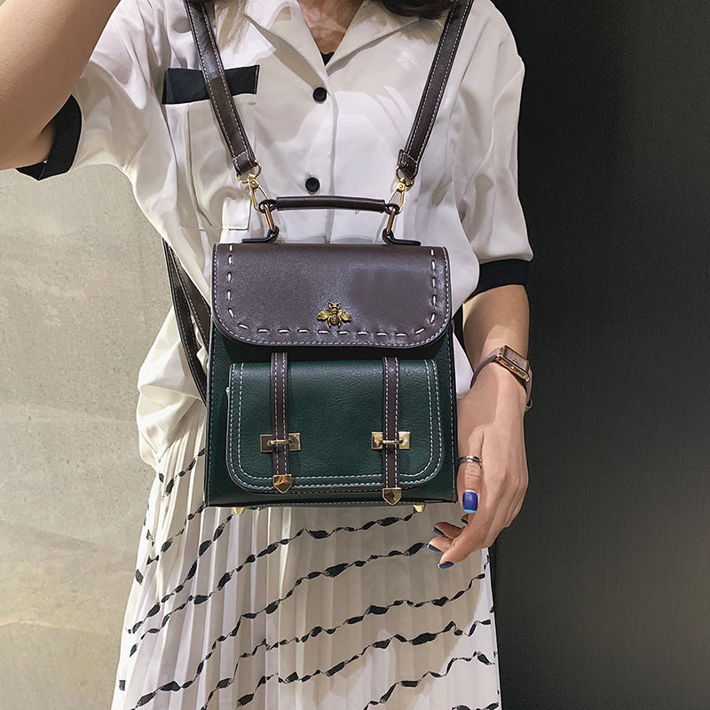 Belt Retro Ladies Casual Backpack