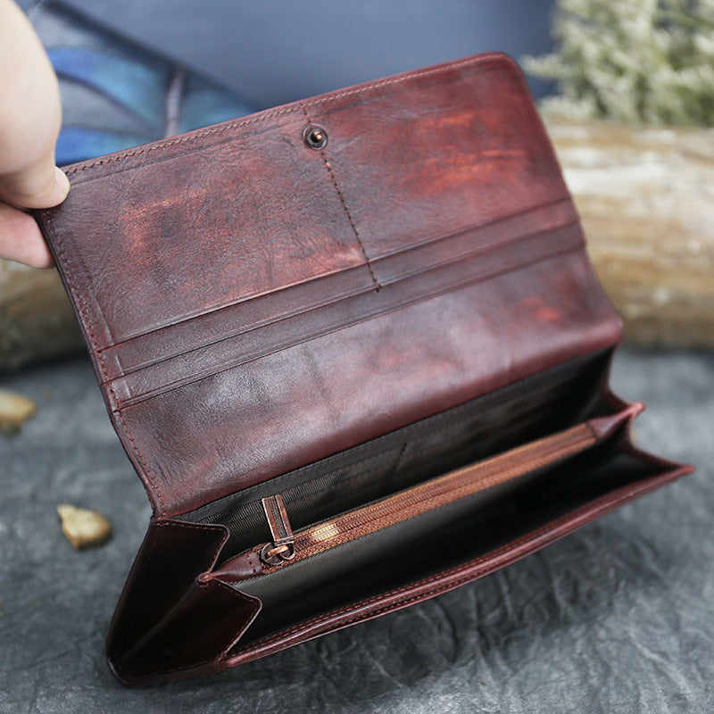 Butterfly Cowhide Leather Purse