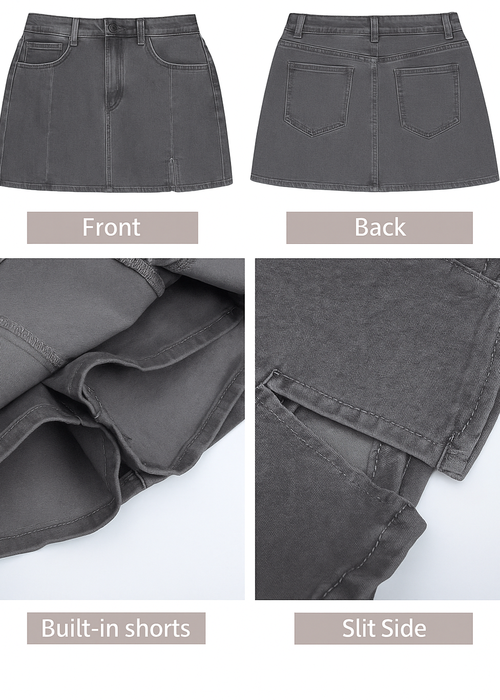 EffortlessChic Denim Skort + Own Every Moment, Confidently - 50% OFF