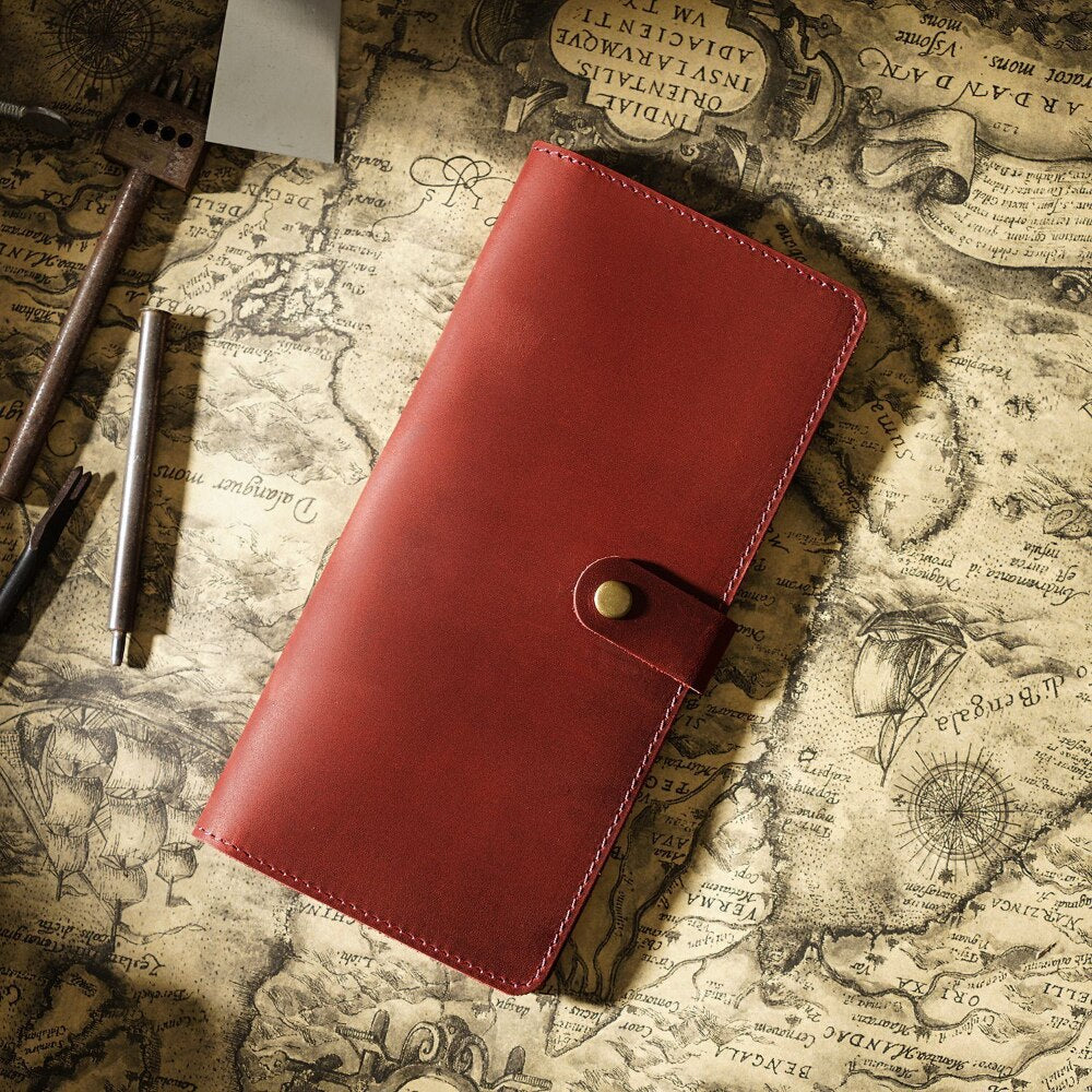 Crazy Horse Cowhide Long Wallet